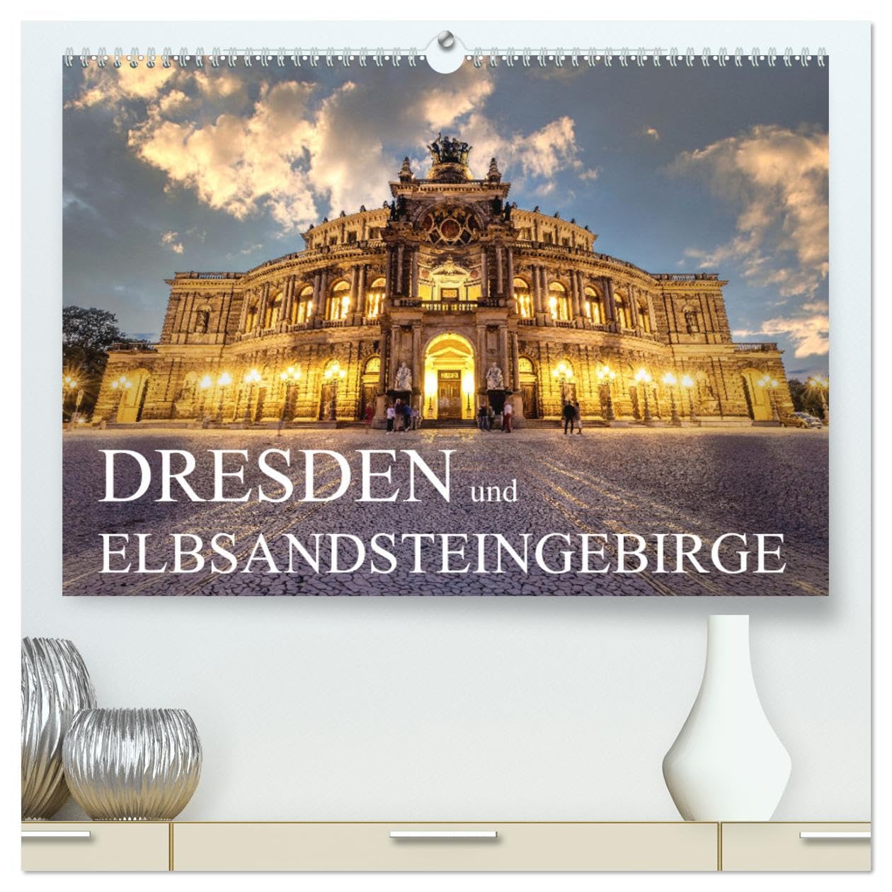 Dresden und Elbsandsteingebirge (hochwertiger Premium Wandkalender 2025 DIN A2 quer), Kunstdruck in Hochglanz Photography