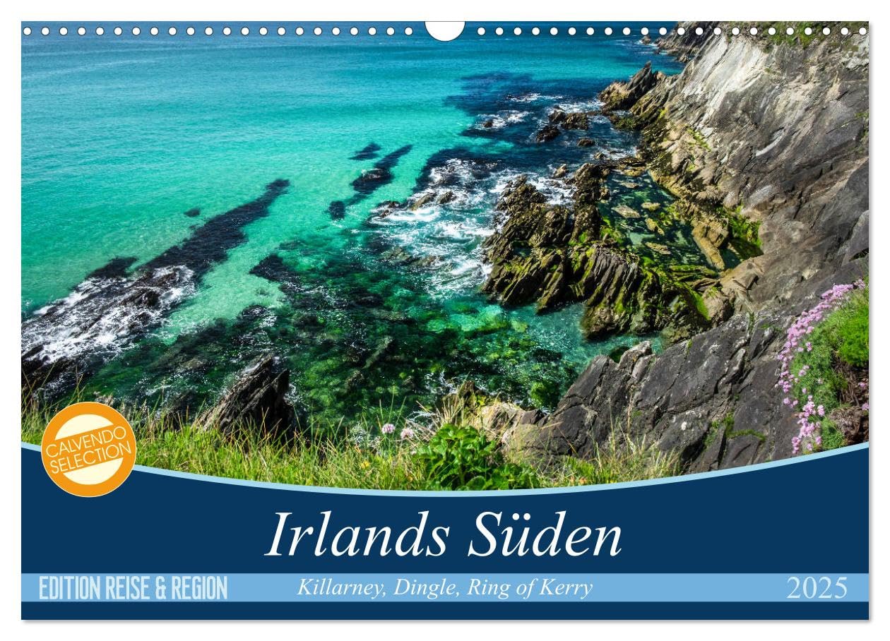 Irlands fanzinierender Süden (Wandkalender 2025 DIN A3 quer), CALVENDO Monatskalender: Lassen Sie sich Verzaubern von der Schönheit der südirischen Landschaften. (CALVENDO Natur) Leisure, Home & Garden