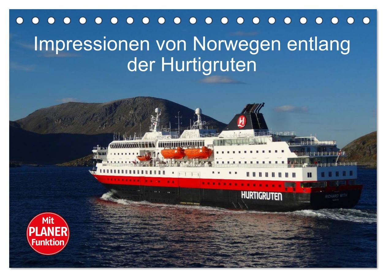 Impressionen von Norwegen entlang der Hurtigruten (Tischkalender 2025 DIN A5 quer), CALVENDO Monatskalender: Mit dem Postschiff auf der schönsten ... der norwegischen Küste (CALVENDO Natur) Leisure, Home & Garden