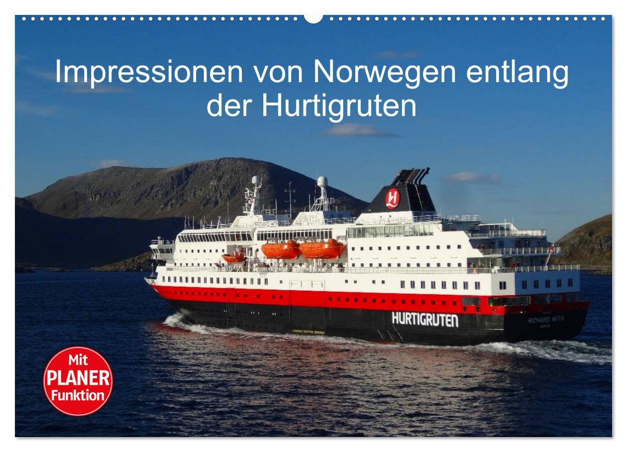 Impressionen von Norwegen entlang der Hurtigruten (Wandkalender 2025 DIN A2 quer), CALVENDO Monatskalender: Mit dem Postschiff auf der schönsten ... der norwegischen Küste (CALVENDO Natur) Leisure, Home & Garden