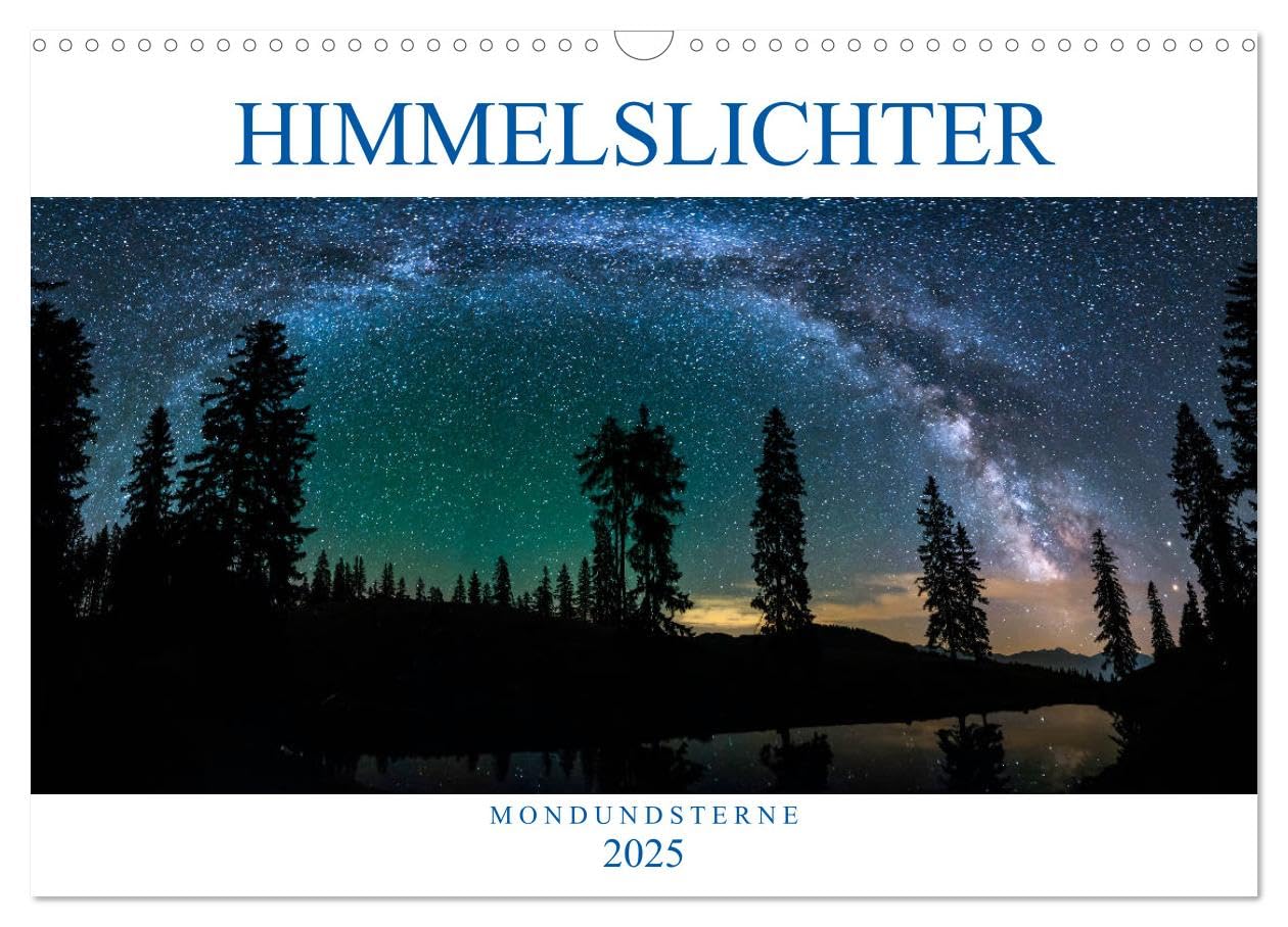 Himmelslichter - Mond und Sterne (Wandkalender 2025 DIN A3 quer), CALVENDO Monatskalender: Zwischen Mond und Sternen (CALVENDO Natur) Leisure, Home & Garden