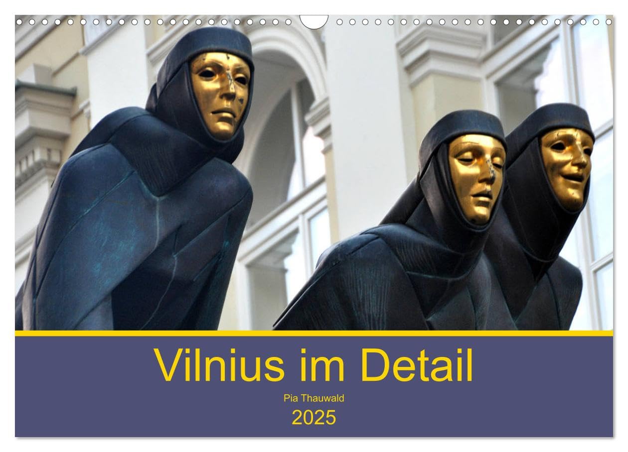Vilnius im Detail (Wandkalender 2025 DIN A3 quer), CALVENDO Monatskalender: Vilnius zeigt ein "Best-of" Europas (CALVENDO Orte) Film, Art & Culture