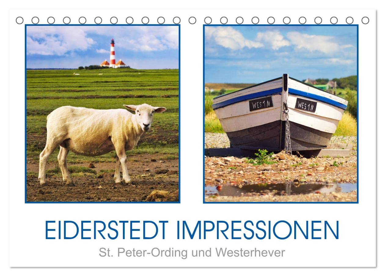 Eiderstedt Impressionen (Tischkalender 2025 DIN A5 quer), CALVENDO Monatskalender Leisure, Home & Garden