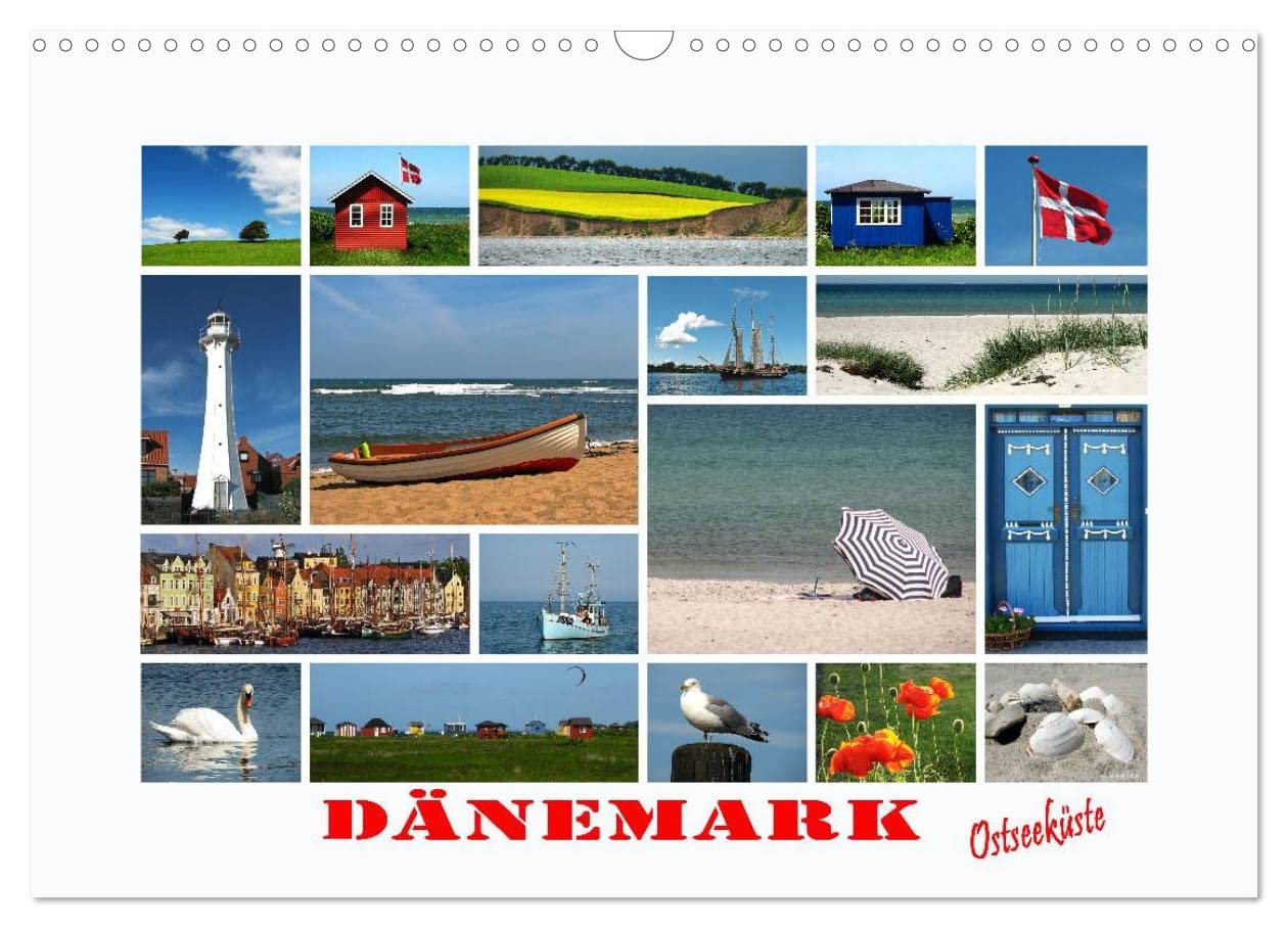 Dänemark - Ostseeküste (Wandkalender 2025 DIN A3 quer), CALVENDO Monatskalender: Eine Bilderauswahl von Landschaften, Städten und Häfen an der dänischen Ostseeküste (CALVENDO Orte) Living & Furnishing