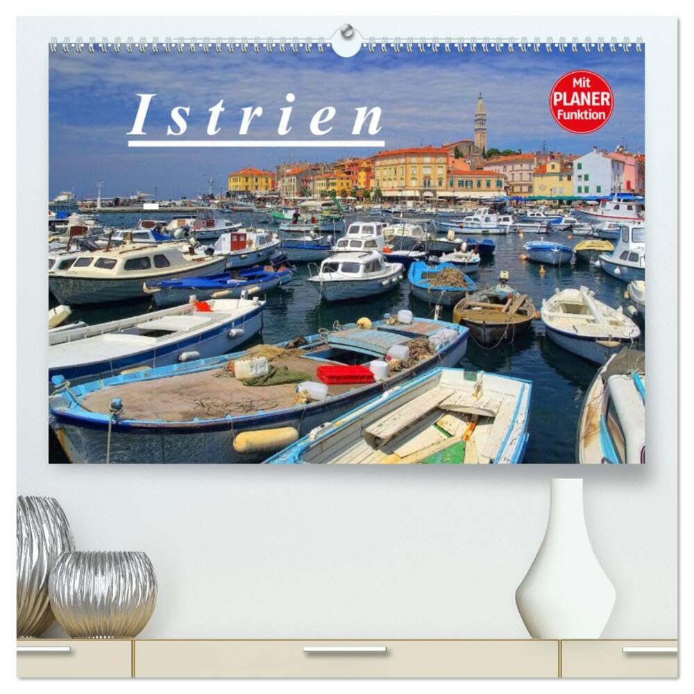Istrien (hochwertiger Premium Wandkalender 2025 DIN A2 quer), Kunstdruck in Hochglanz: Landschaften und Städte des kroatischen und slowenischen Teiles ... Fotografien vorgestellt. (CALVENDO Orte) Leisure, Home & Garden