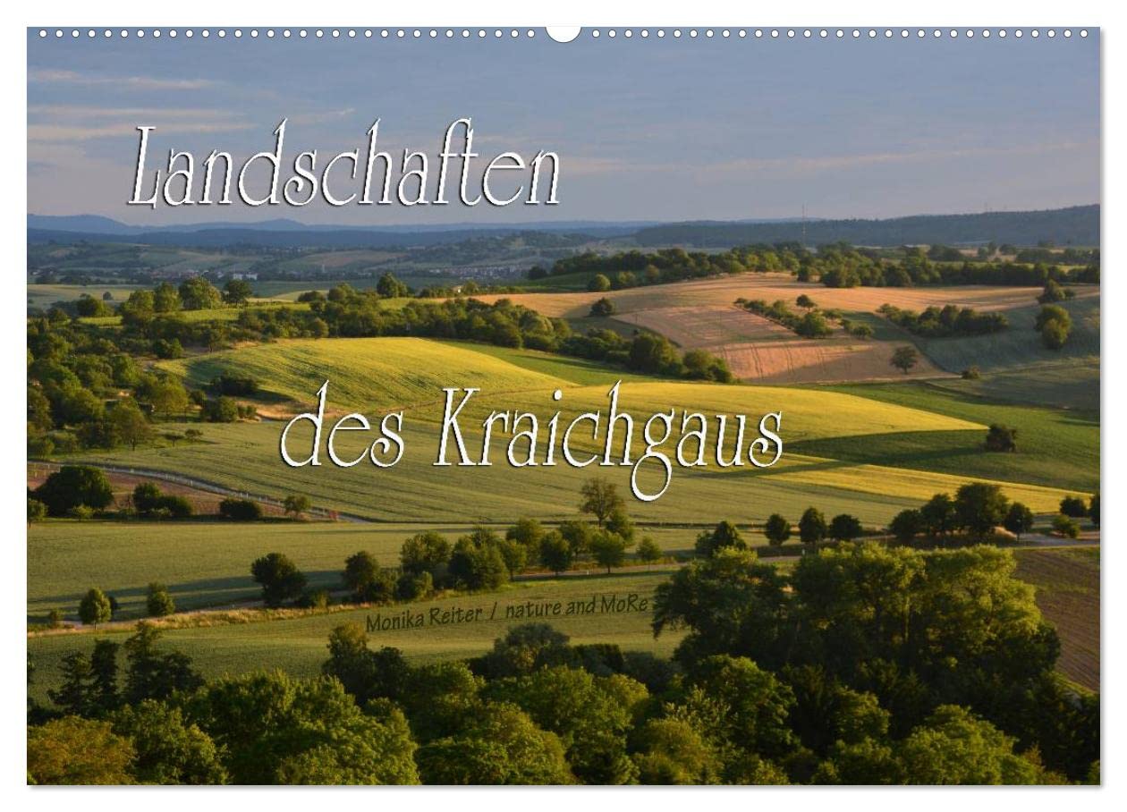 Landschaften des Kraichgaus (Wandkalender 2025 DIN A2 quer), CALVENDO Monatskalender: Streuobstwiesen, Weinberge und Hohlwege prägen die Landschaft des Kraichgaus (CALVENDO Natur) Film, Art & Culture