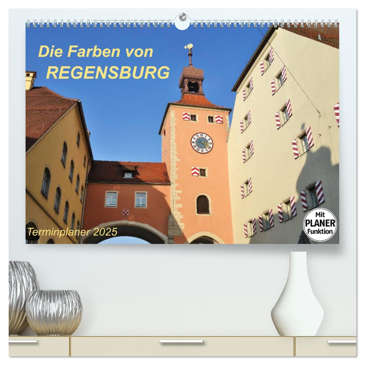 Die Farben von REGENSBURG (hochwertiger Premium Wandkalender 2025 DIN A2 quer), Kunstdruck in Hochglanz: Farbenfrohes Flair an der Donau (CALVENDO Orte) Leisure, Home & Garden