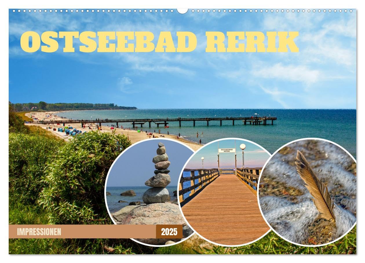 Impressionen Ostseebad Rerik (Wandkalender 2025 DIN A2 quer), CALVENDO Monatskalender: Rerik - ein Ostseebad mit vielen Fassetten (CALVENDO Orte) Leisure, Home & Garden