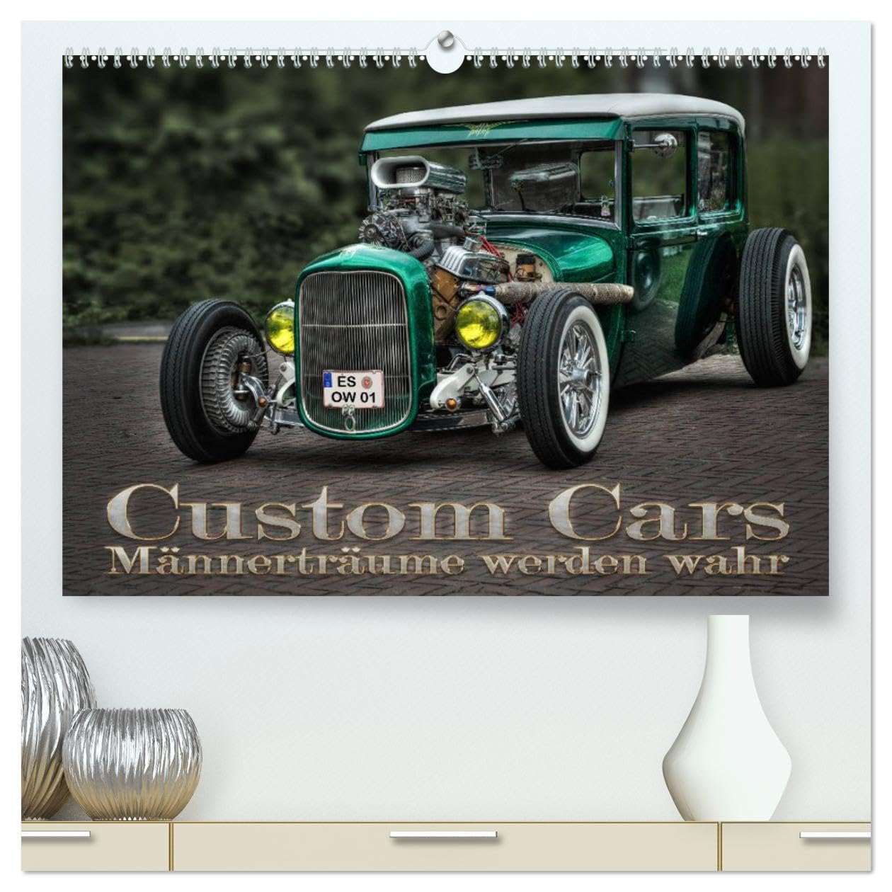 Custom Cars - Männerträume werden wahr (hochwertiger Premium Wandkalender 2025 DIN A2 quer), Kunstdruck in Hochglanz: Autos der besonderen Art (CALVENDO Mobilitaet) Leisure, Home & Garden