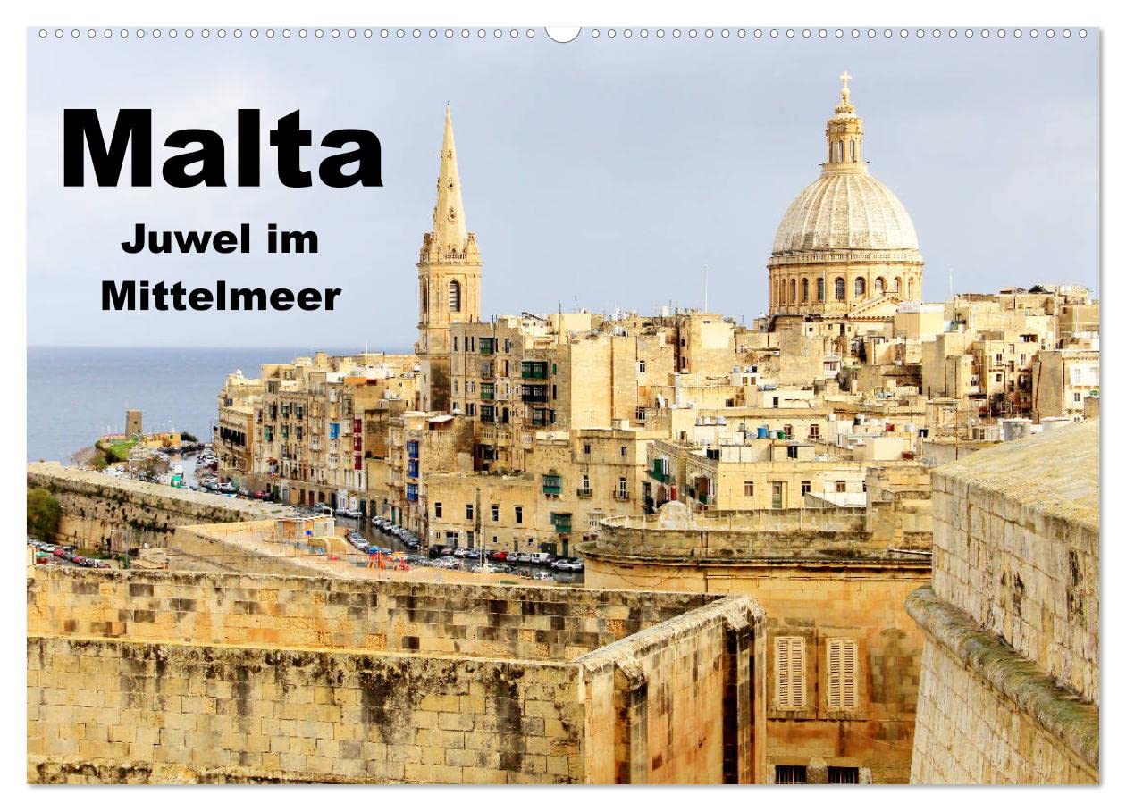 Malta - Juwel im Mittelmeer (Wandkalender 2025 DIN A2 quer), CALVENDO Monatskalender: Lassen Sie sich betören vom Charme und der Idylle dieses winzigen Inselstaates. (CALVENDO Orte) Living & Furnishing