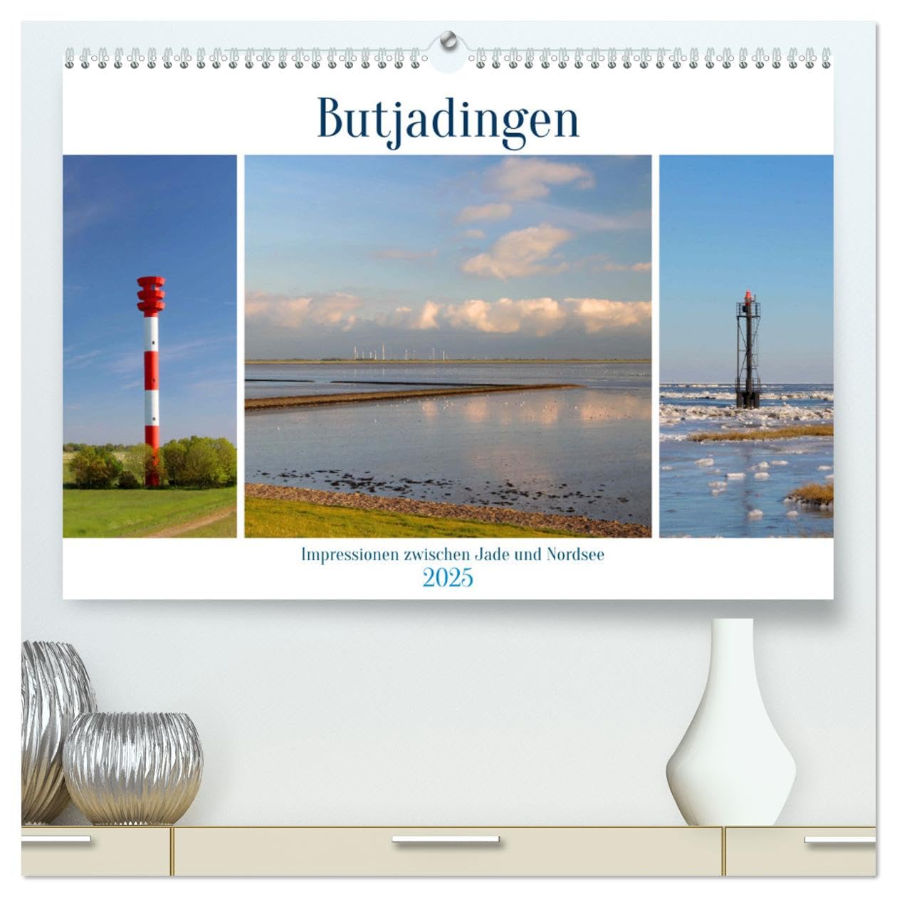 Butjadingen. Impressionen zwischen Jade und Nordsee (hochwertiger Premium Wandkalender 2025 DIN A2 quer), Kunstdruck in Hochglanz Books
