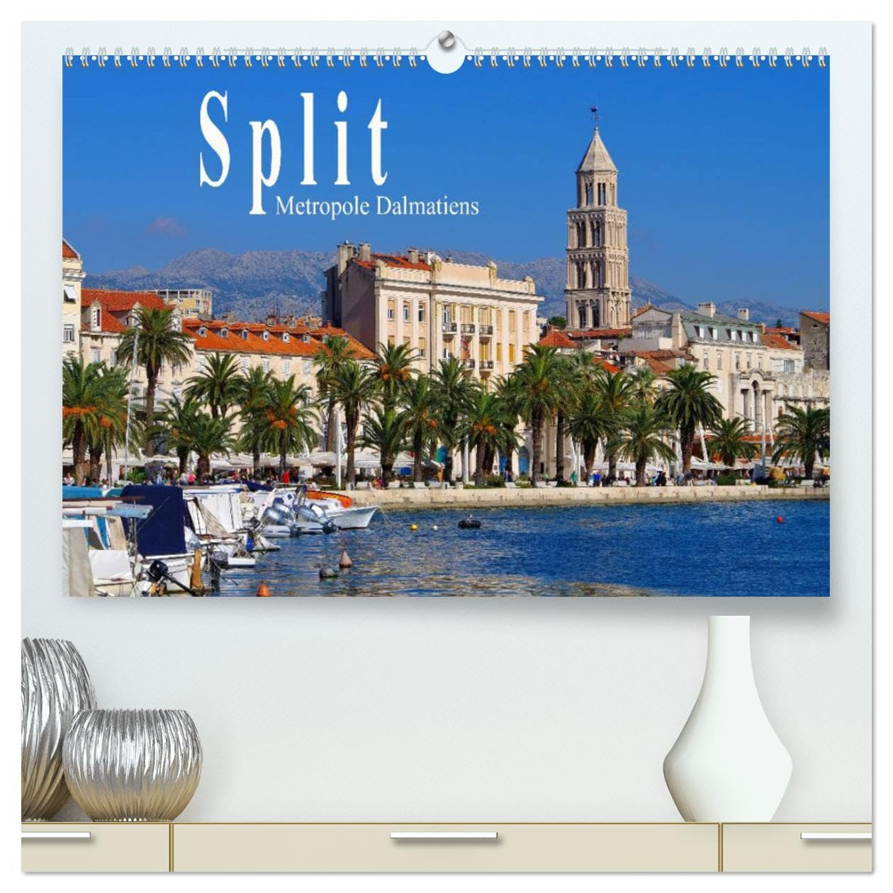 Split Metropole Dalmatiens (hochwertiger Premium Wandkalender 2025 DIN A2 quer), Kunstdruck in Hochglanz: Römisches Erbe und der Zauber des Südens (CALVENDO Orte) Leisure, Home & Garden