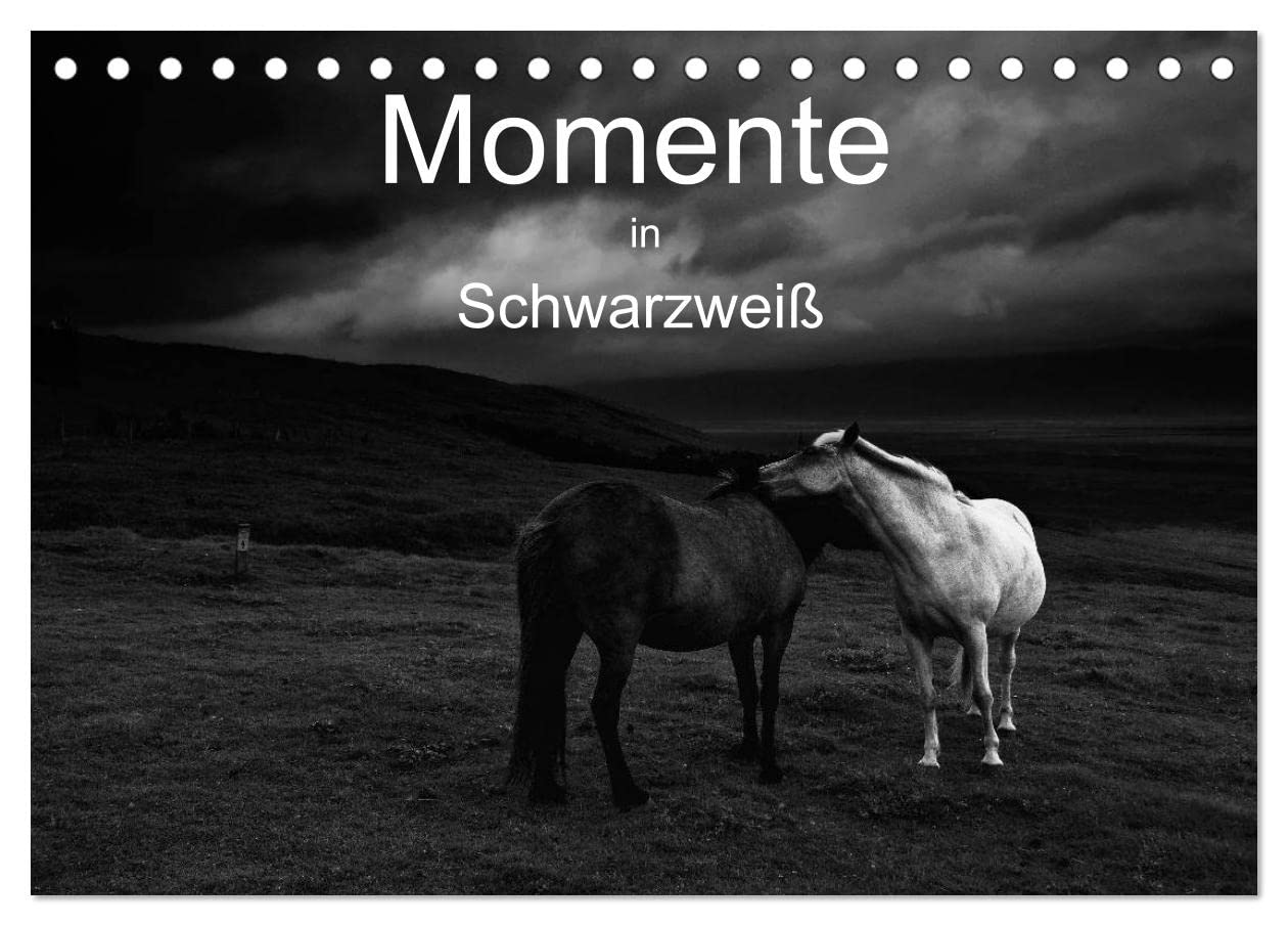 Momente in Schwarzweiß (Tischkalender 2025 DIN A5 quer), CALVENDO Monatskalender Photography
