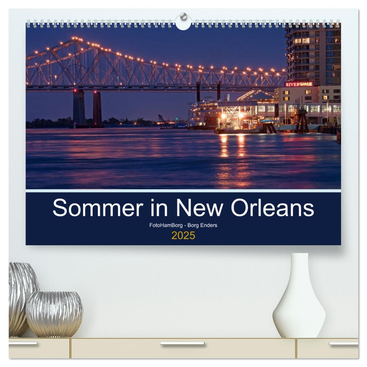 Sommer in New Orleans (hochwertiger Premium Wandkalender 2025 DIN A2 quer), Kunstdruck in Hochglanz: Eine der unvergesslichsten Städte in den USA (CALVENDO Orte) Leisure, Home & Garden