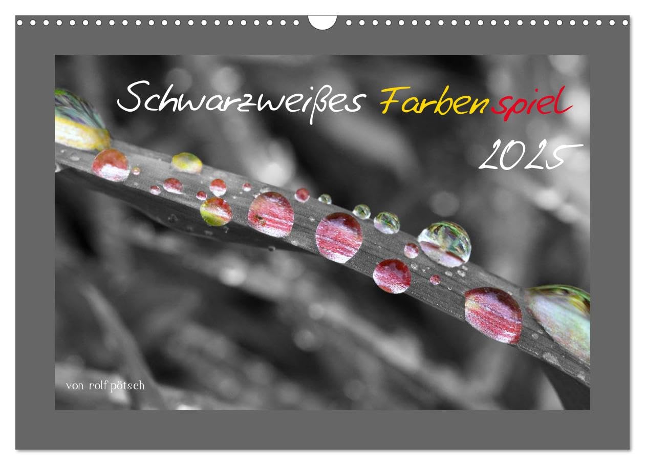 Schwarzweißes Farbenspiel 2025 (Wandkalender 2025 DIN A3 quer), CALVENDO Monatskalender: Der Fotograf rolf pötsch zeigt hier colorierte Schwarzweiß ... Bereich der Naturfotografie (CALVENDO Natur) Photography