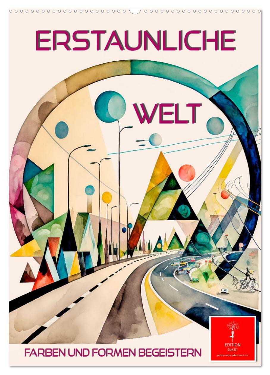 Erstaunliche Welt (Wandkalender 2025 DIN A2 hoch), CALVENDO Monatskalender: Bestechende Kompositionen von Form und Farbe. (CALVENDO Kunst) Film, Art & Culture