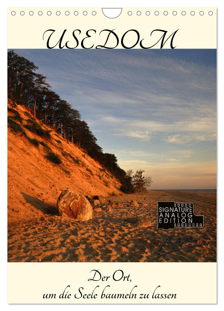 Usedom (Wandkalender 2025 DIN A4 hoch), CALVENDO Monatskalender: Analoge Fotografie. Die Ostseeinsel, wo die Seele baumeln kann. (CALVENDO Natur) Leisure, Home & Garden