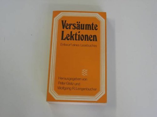 Product Image: Versäumte Lektionen: Entwurf eines Lesebuches