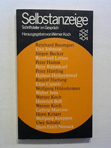 Selbstanzeige. Schriftsteller im Gespräch. Law