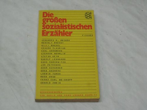 Die grossen sozialistischen Erzähler. Books
