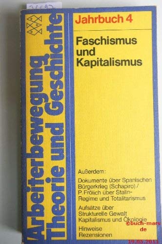 Faschismus und Kapitalismus Jahrbuch 4 book