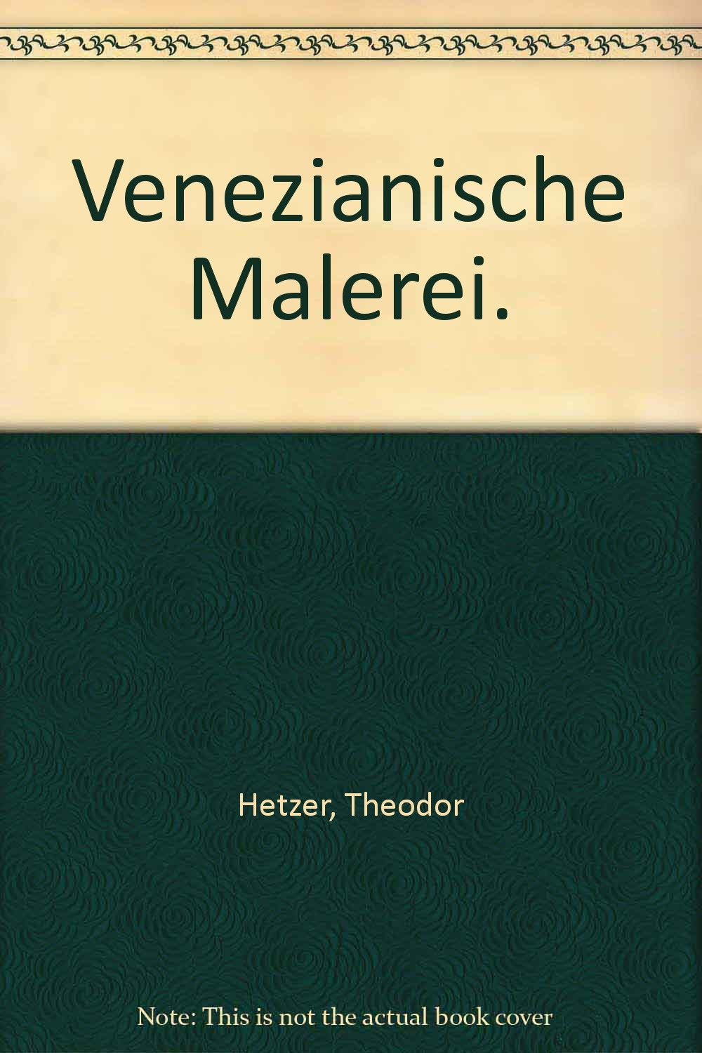 Venezianische Malerei. Art & Literature Books