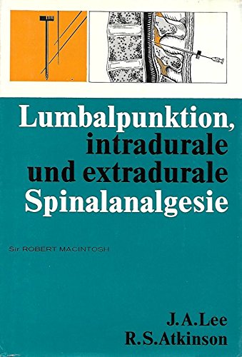 Lumbalpunktion, intradurale und extradurale Spinalanalgesie Books
