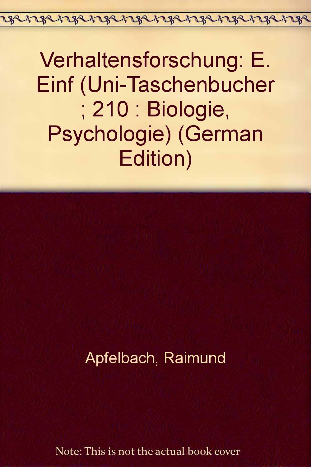 Product Image: Verhaltensforschung