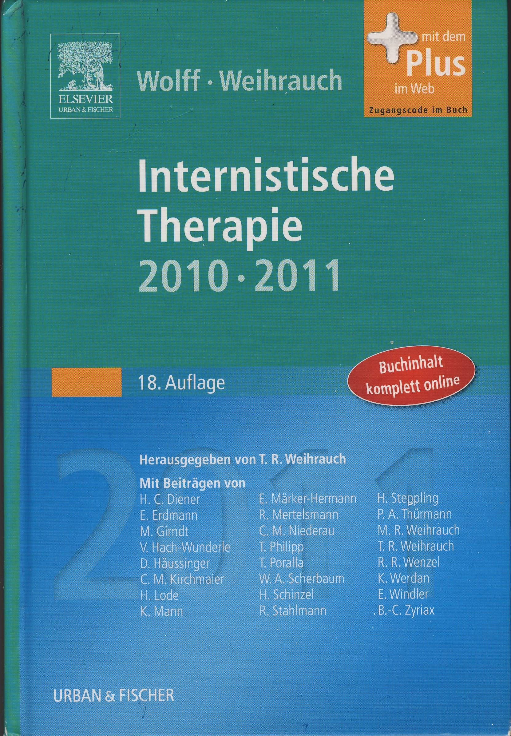 Internistische Therapie: 2010/2011 - mit Zugang zum Elsevier-Portal Medicine