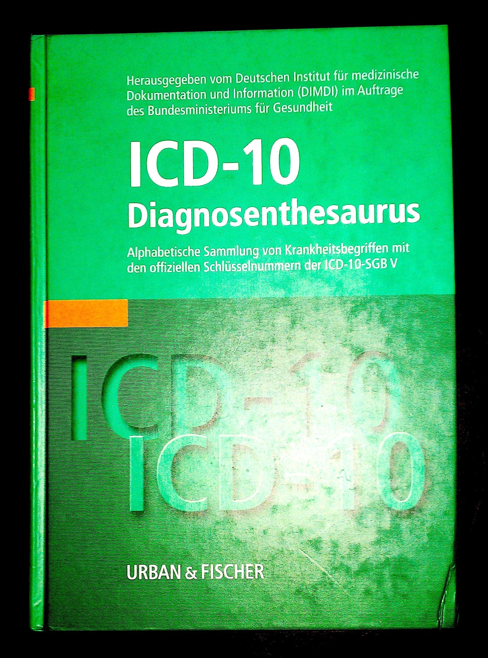 ICD-10, Diagnosenthesaurus Medicine Books
