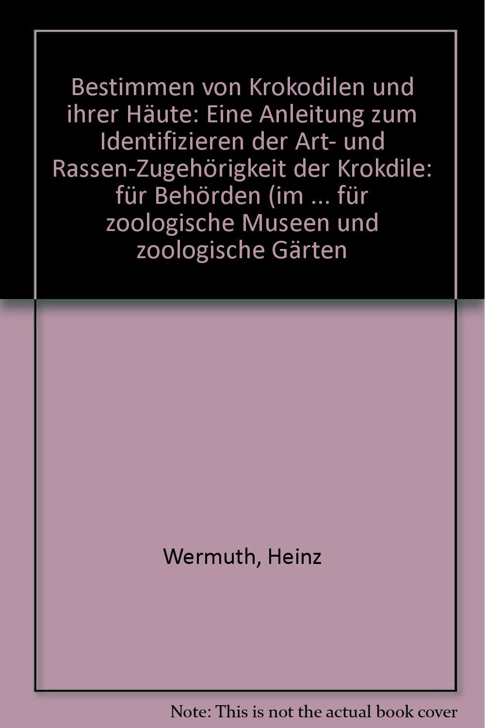 Bestimmen von Krokodilen und ihrer Häute Business & Technology