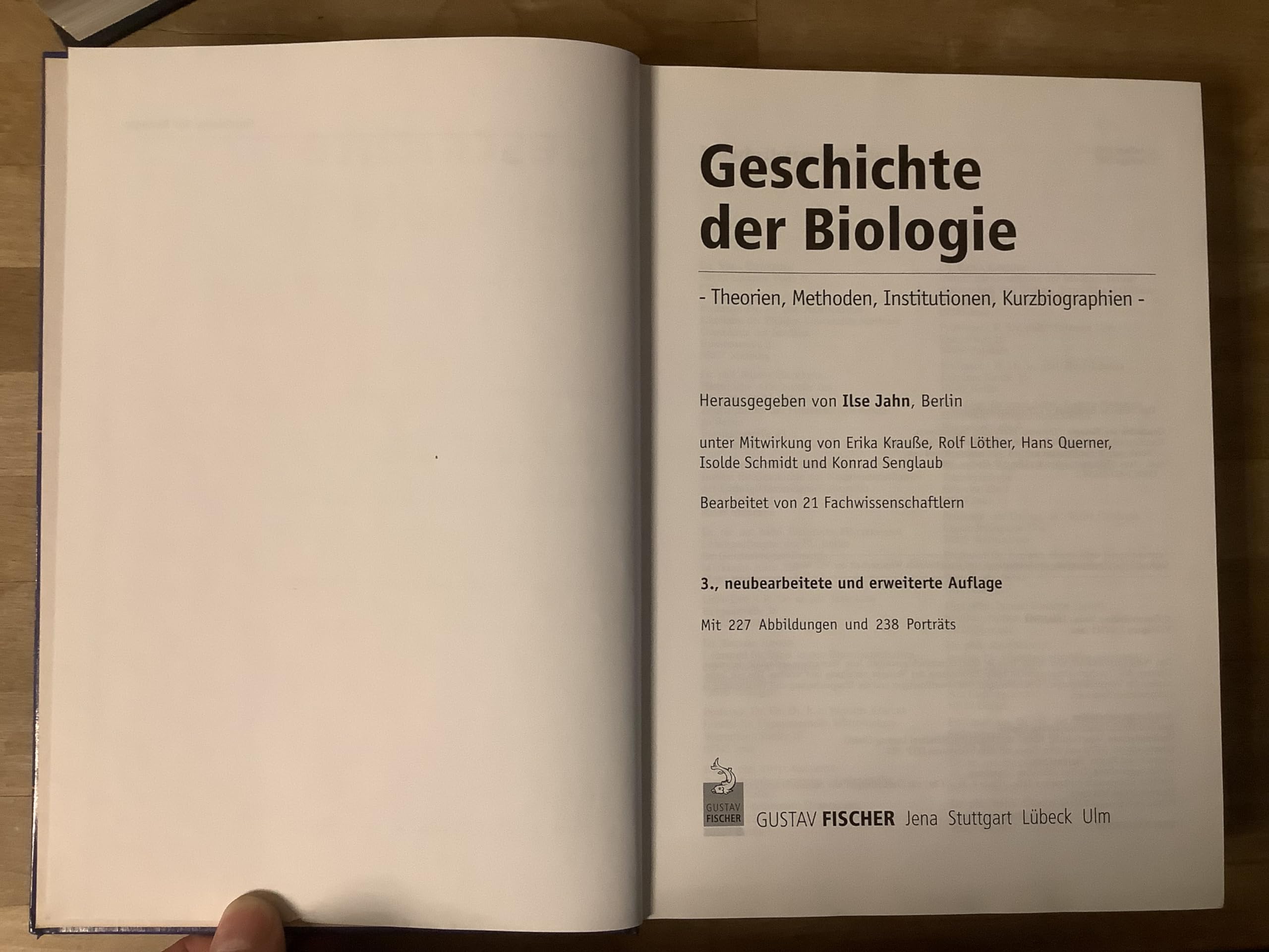 Geschichte der Biologie: Theorien, Methoden, Institutionen, Kurzbiographien Natural Sciences