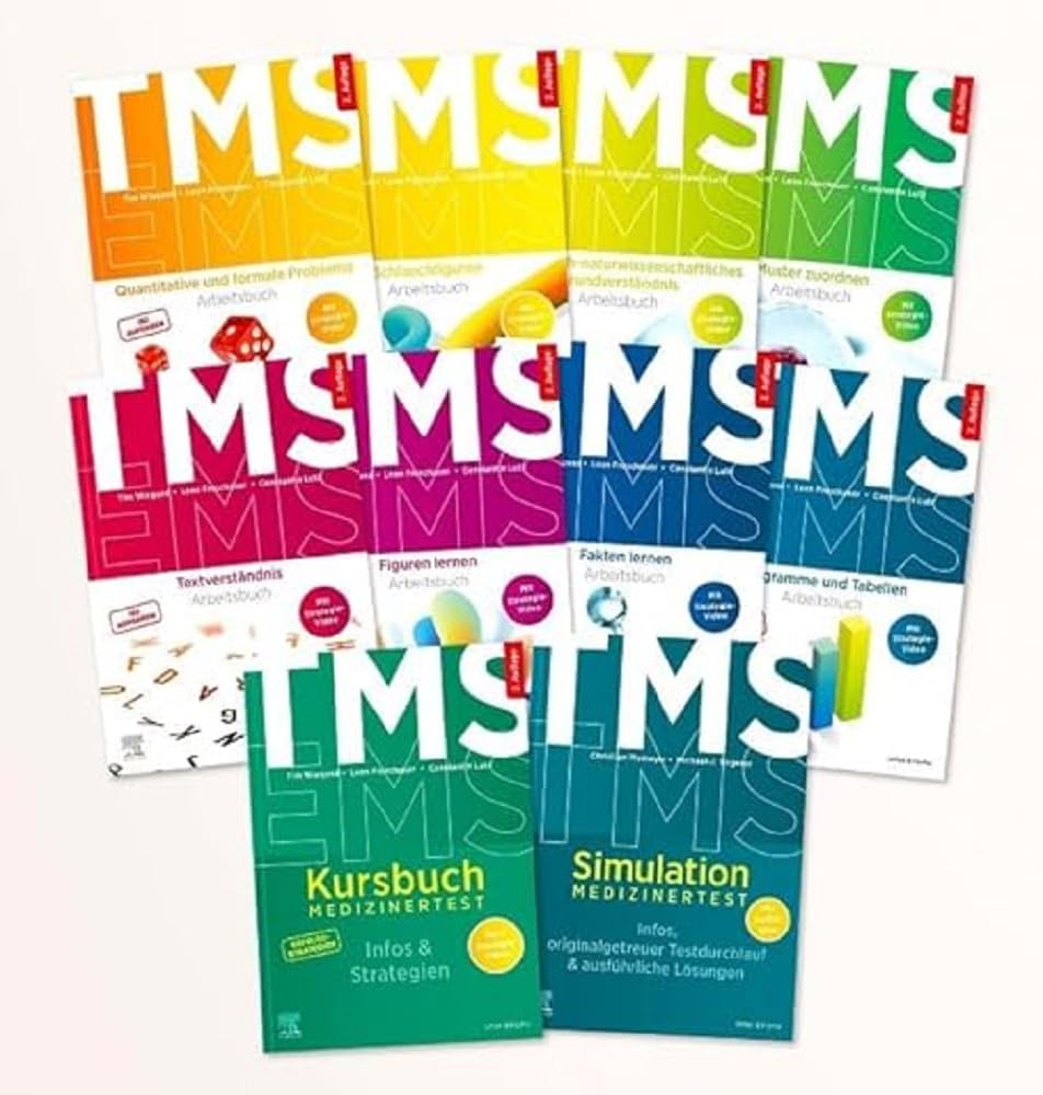 TMS & EMS Kompendium - Alle Untertests, Kursbuch und Simulation für den Medizinertest Medicine