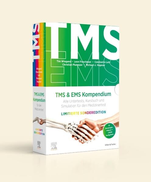TMS & EMS Kompendium Sonderedition - Alle Untertests, Kursbuch und Simulation für den Medizinertest im Schuber Medicine