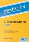 Mediscript, Kommentierte Examensfragen, GK 3, je 2 Bde., 2. Staatsexamen 3/99 Medicine