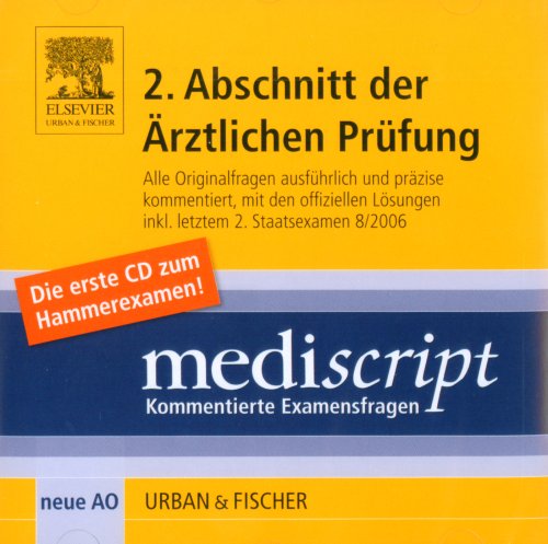 2. Abschnitt der Ärztlichen Prüfung, inkl. Examen 8/2006, 1 CD-ROM: Mit den offiziellen Lösungen. Neue AO. Für Windows NT/2000XP Learning