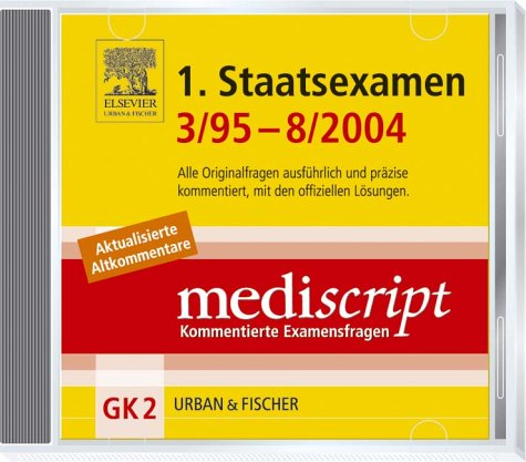 Mediscript GK2, 1. Staatsexamen 3/95-8/04 Books