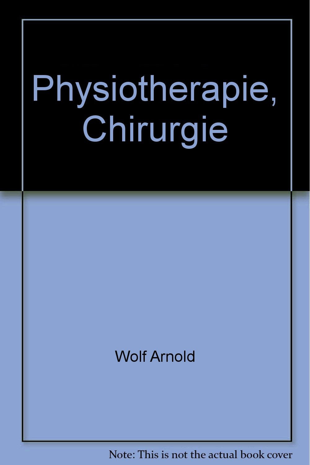 Physiotherapie, Chirurgie Medicine