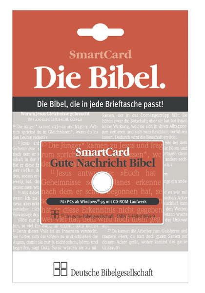 Die Bibel, Gute Nachricht Bibel, 1 Mini-CD-ROM: Für PCs ab Windows ab 98 mit CD-ROM-Laufwerk. Nicht geeignet für Slotlaufwerke.. Die Bibel, die in jede Brieftasche passt. CD-ROM im Scheckkartenformat Other software