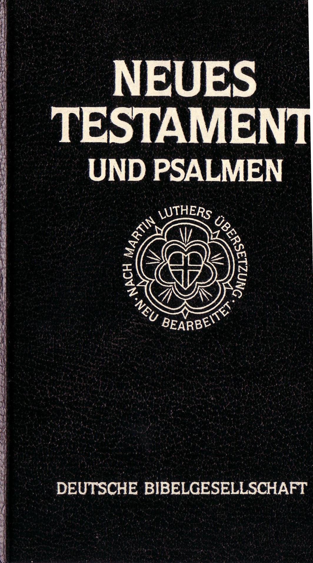 Neues Testament und Psalmen, Volkstestament, schwarz (Nr.2221) Religion & Esotericism