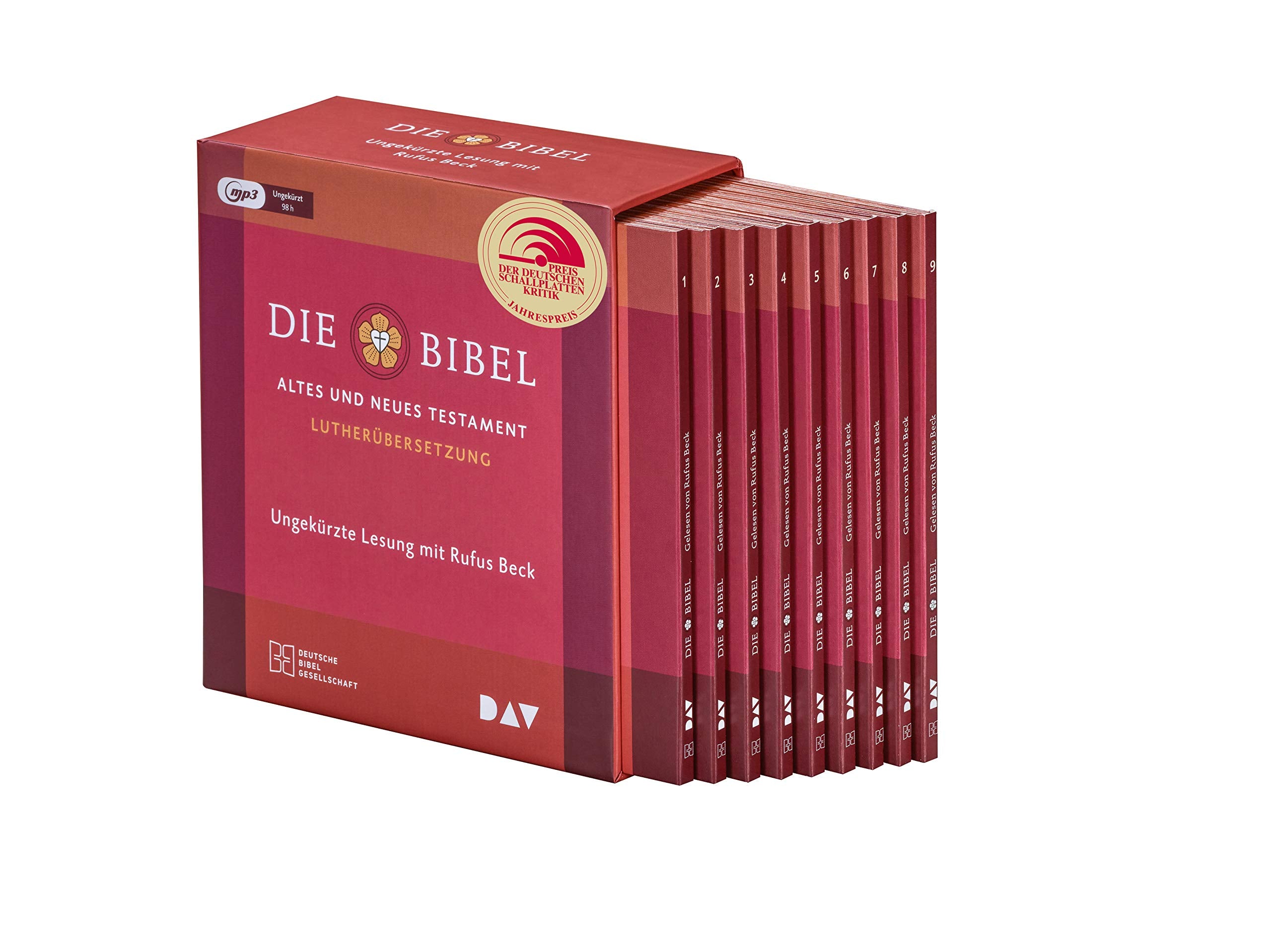 Die Bibel. Gelesen von Rufus Beck. Lutherübersetzung 2017 mit Apokryphen. Das komplette Buch der Bücher als Hörbuch mit nur einem Sprecher. Ein besonderes Geschenk zur Konfirmation oder Kommunion Religion & Esotericism