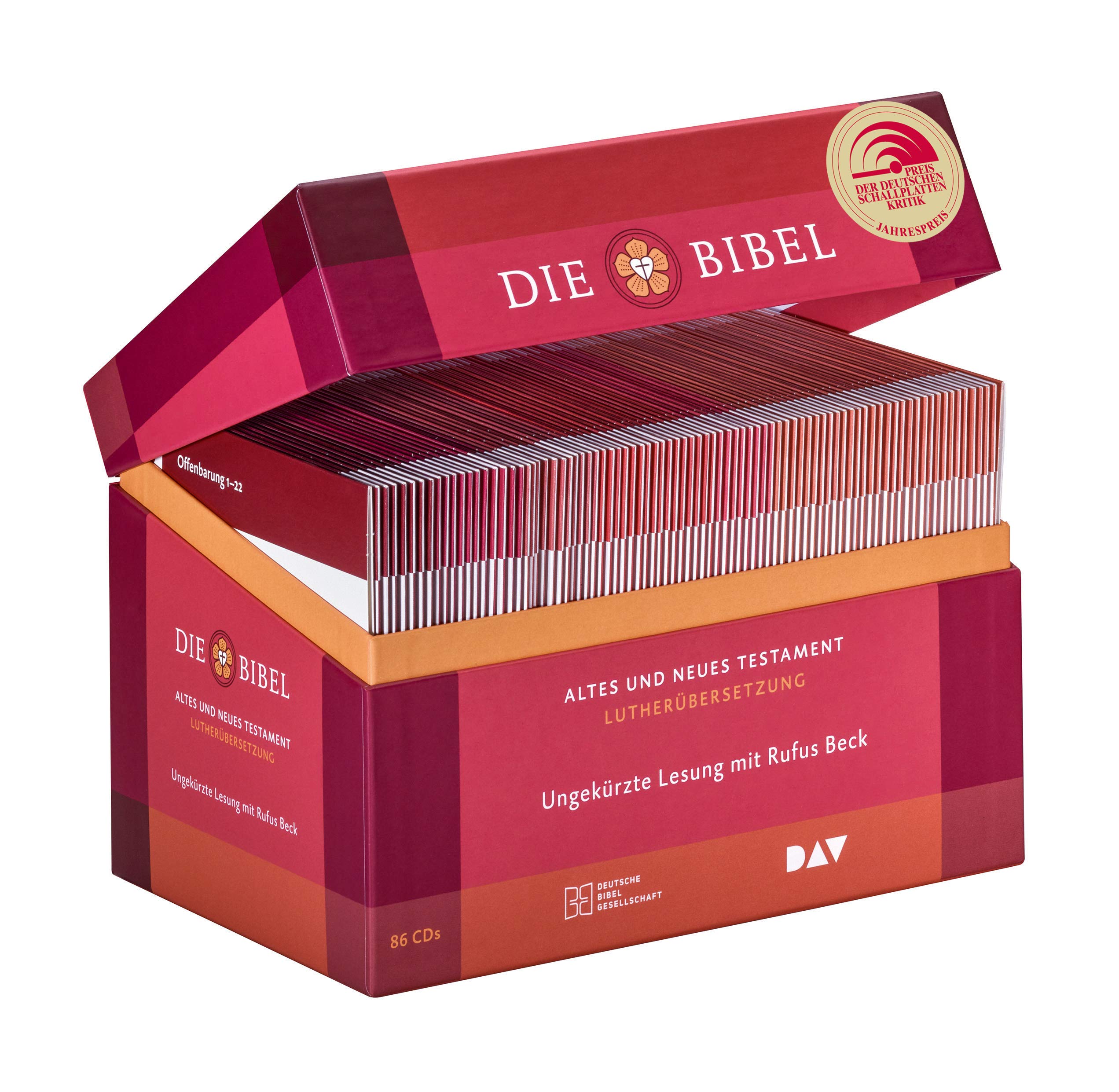 Die Bibel. Gelesen von Rufus Beck. Lutherübersetzung 2017 mit Apokryphen. Das komplette Buch der Bücher als Hörbuch mit nur einem Sprecher. Ein besonderes Geschenk zur Konfirmation oder Kommunion Religion & Esotericism