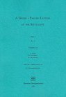A Greek-English Lexicon of the Septuagint, 2 Bde., Bd.1, A-I Religion & Esotericism