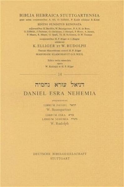 Biblia Hebraica Stuttgartensia. In Einzelheften / Daniel, Esra, Nehemia Religion & Esotericism