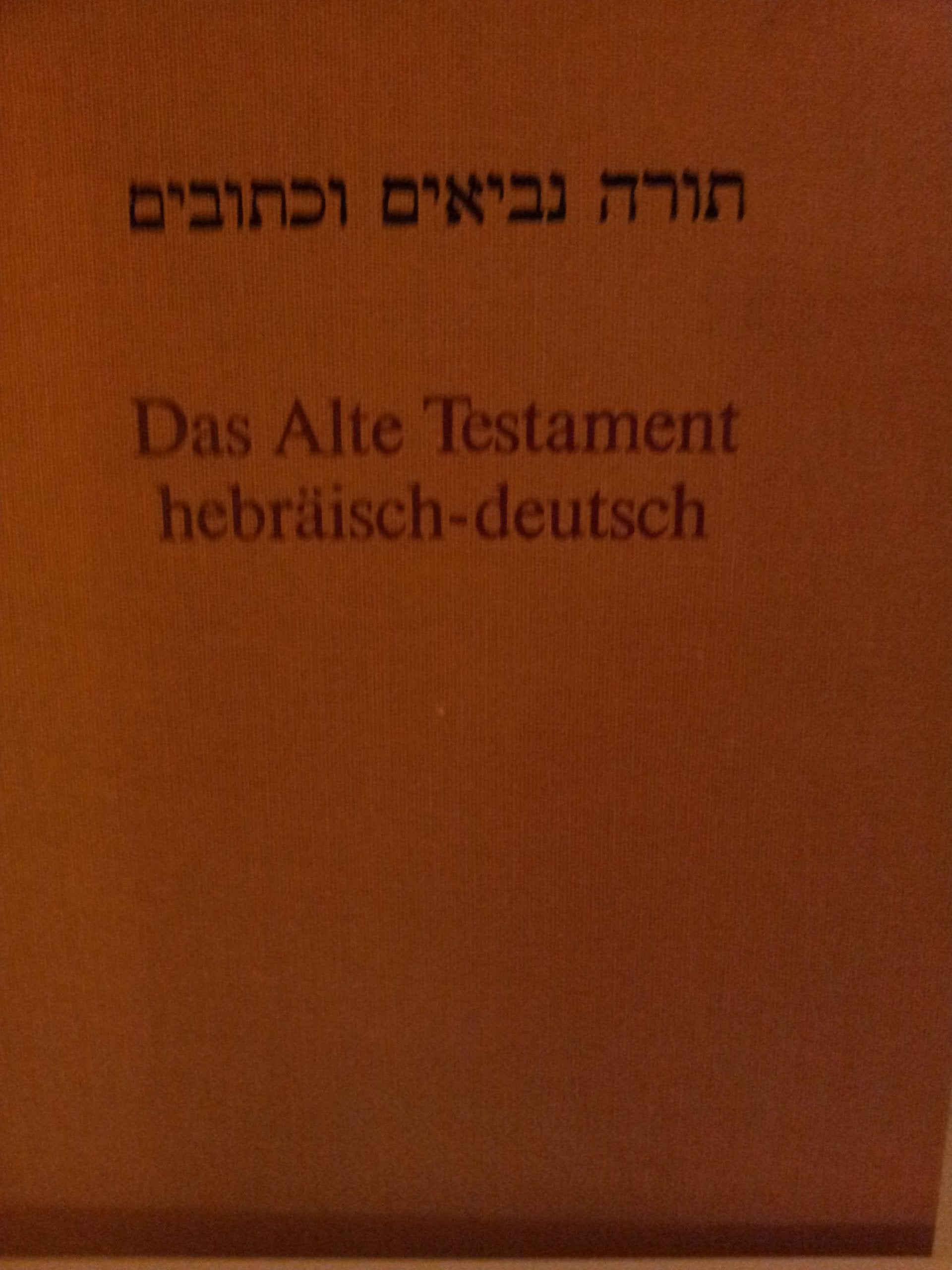 Das Alte Testament hebräisch - deutsch. Biblia Hebraica. Revidierte Fassung 1964. Religion & Esotericism