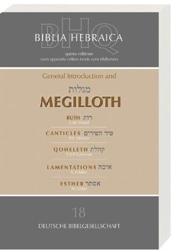 Biblia Hebraica Quinta (BHQ) Reference Books