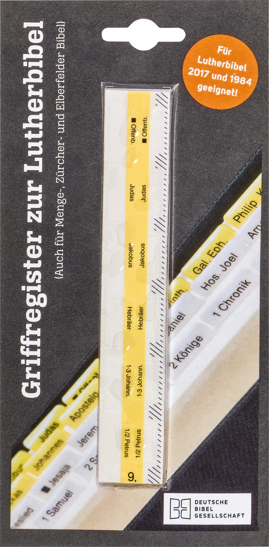 Griffregister für die Lutherbibel: Einschließlich Apokryphen (geeignet auch für Menge, Zürcher, Elberfelder Bibel) Religion & Esotericism