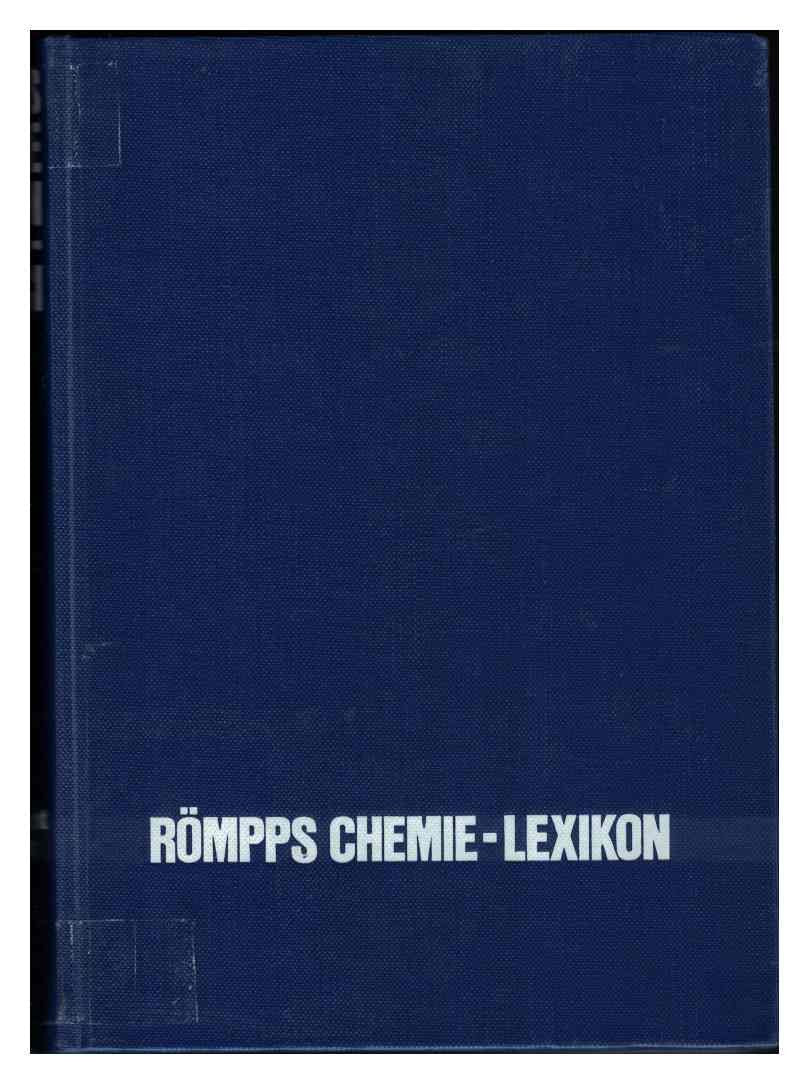 Band 2 von 6: Cm-G Römpps Chemie-Lexikon (Chemielexikon) - 8. neubearbeitete und erweiterte Auflage Reference Books