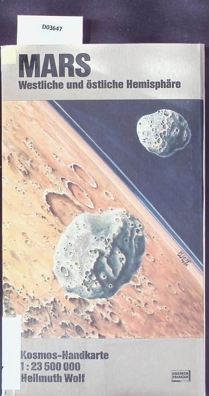 Kosmos-Handkarte Mars: Westliche und östliche Hemisphäre. 1:23500000 Geology & Geography