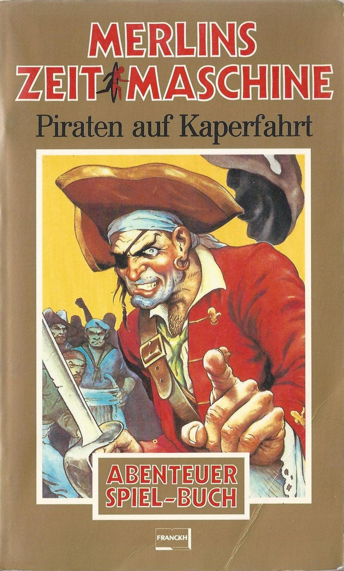 2 Taschenbücher: Merlins Zeitmaschine: Piraten auf Kaperfahrt. Abenteuer Spiel- Buch + Robinson Crusoe book